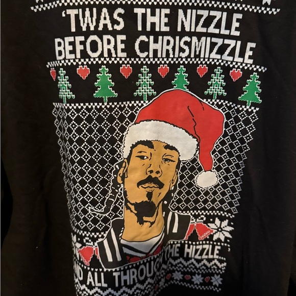 Snoop Dog Christmas Santa Crewneck Sweater XL - Picture 2 of 4